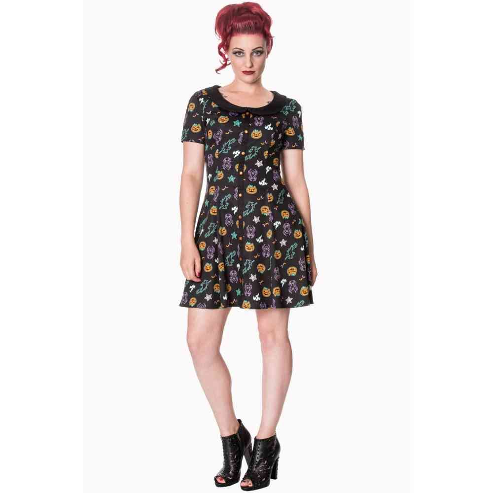 Banned - Midnight orchid Robe courte - Noir Product image